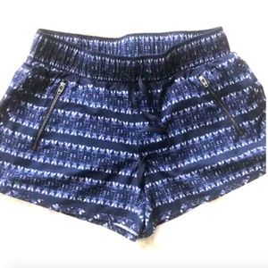 Athleta blue running short shorts Small